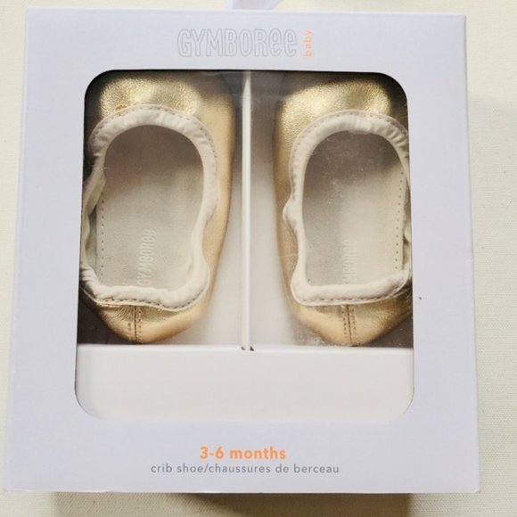 Rachel Zoe x Gymboree Gold Leather Ballet Flats - Picture 3 of 5